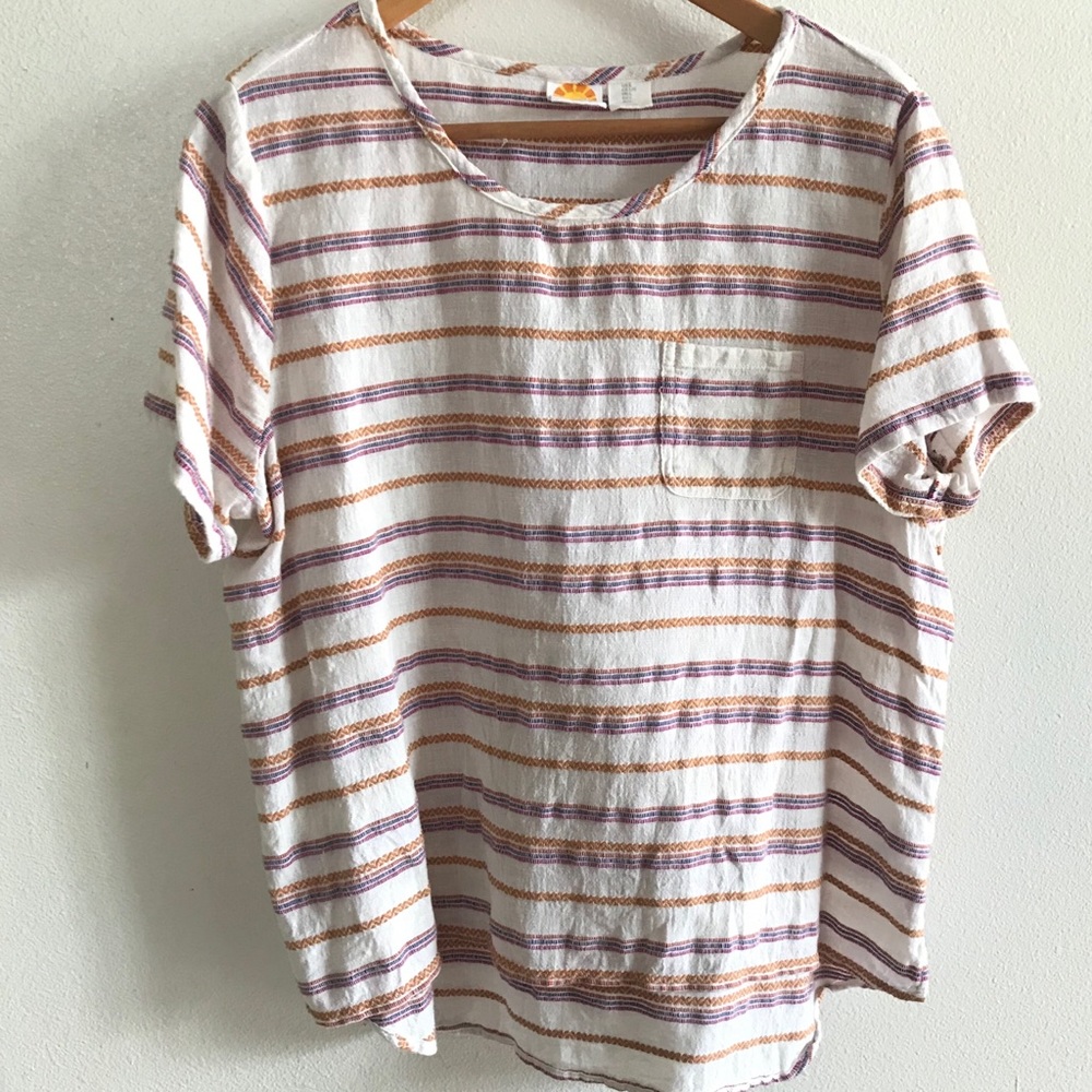 C&C California Striped Shirt with Breast Pocket
